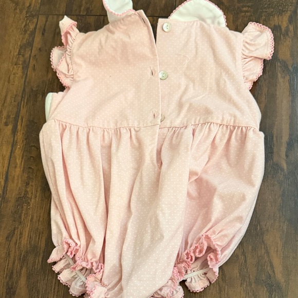 Pink Ballerina Embroidered Kids Dress - Picture 3 of 4